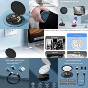 Multifunction 5in 1 Travel 60W Data Cable Set & Mobile Tool Set wholesale b2b wolsale.com