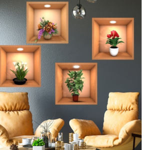 3d Flower Print Sticker Wholsale b2b wolsale.com