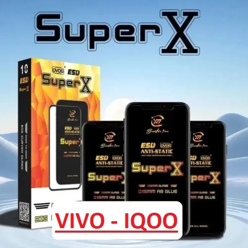 superx esd anti static glass for vivo iqoo mobile models