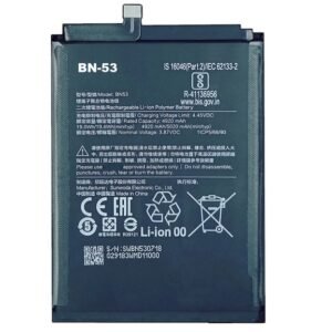 bn53 battery for redmi note9pro note9s