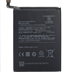 bn54 battery model for redmi note9