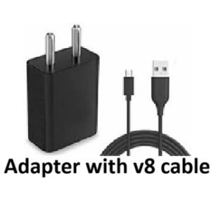 2.4 amp charger adapter with v8 cable