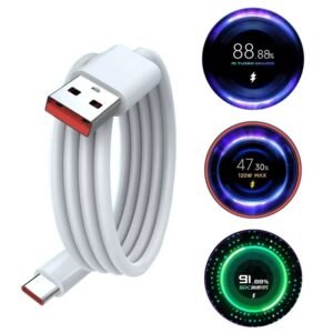 120w superfast charge cable for mi samsung oppo vivo mobiles