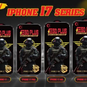iphone 17 series esd plus anti static dust proof tempred glass wholesale gtel