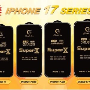 iphone 17series superx esd antistatic tempered glass wholesale