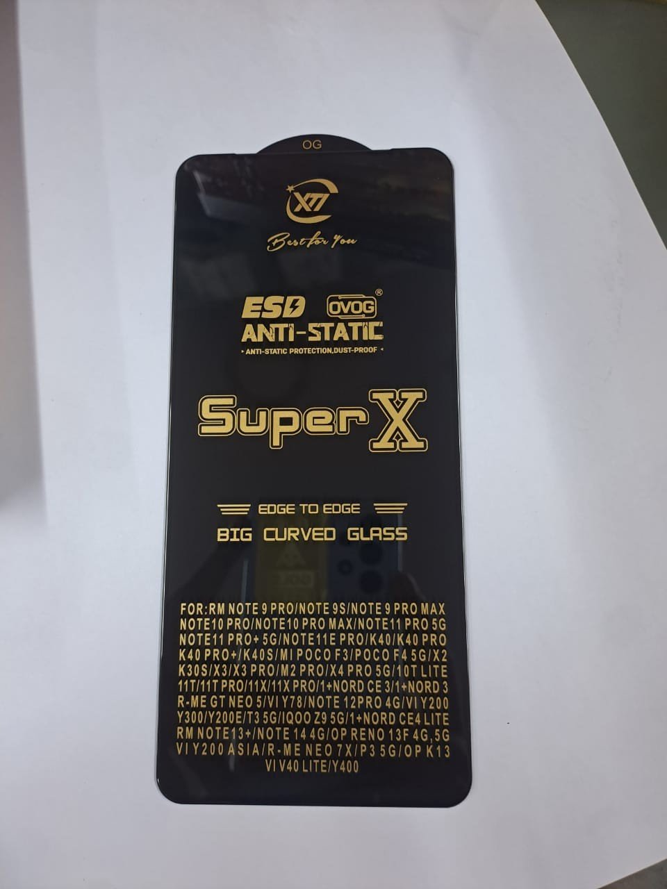 Redmi superx esd hd+ tempered glass wholesale