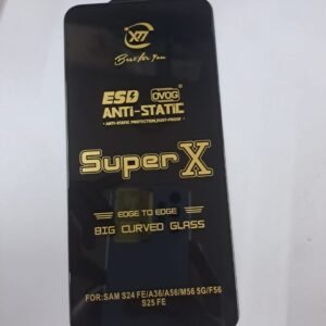 samsung s24 fe a36 a56 m56 5g f56 superx esd hd+ tempered glass wholesale