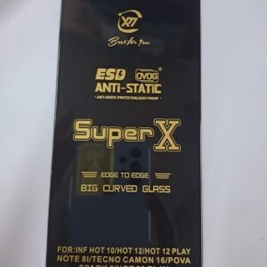 infinix hot 10 hot 12 hot 12 play note 81 hot 20 play tecno camon 16 pova spark 6 superx esd hd+ tempered glass wholesale