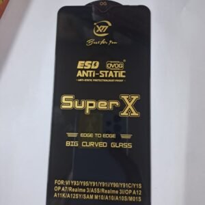 vivo y93 y95 y91 oppo a7 a12 realme 3 a5s samsung m10 a10 and more superx esd hd+ tempered glass wholesale