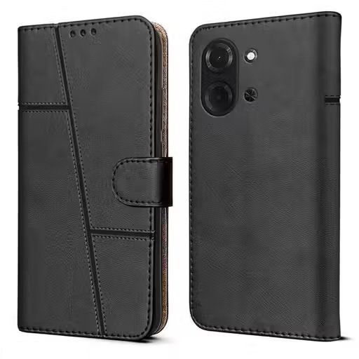 poco c85 flip cover premium quality leather flip cover