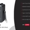 portronics rumble 25w party speaker with wired karaoke mic