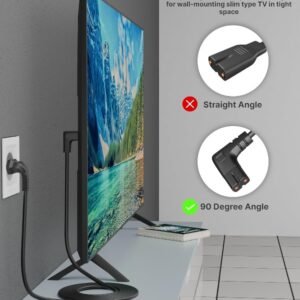 tv power cord power cable Lshape 2 yards wholesale