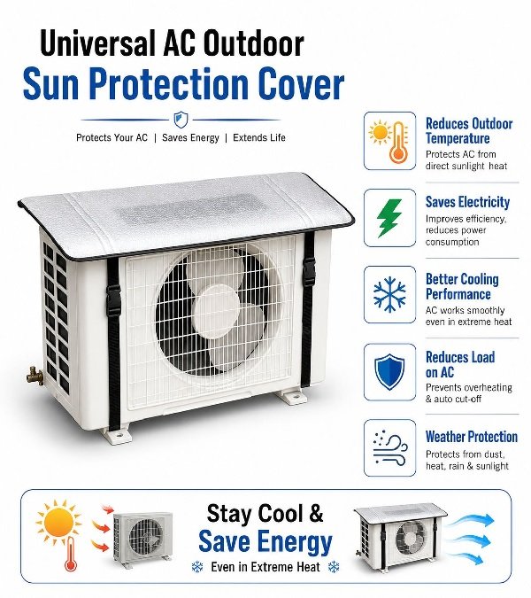 universal ac outdoor sun protection cover