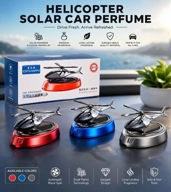 solar car prefume helicopter model
