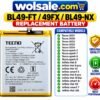 bl 49ft 49fx 49nx battery compatible models
