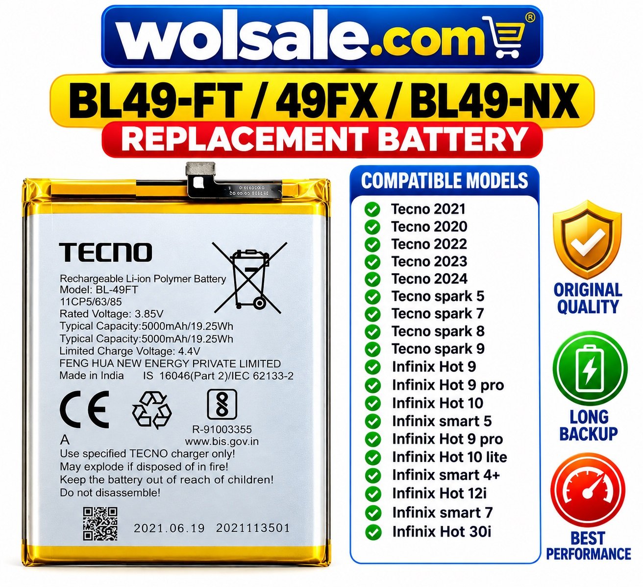 bl 49ft 49fx 49nx battery compatible models